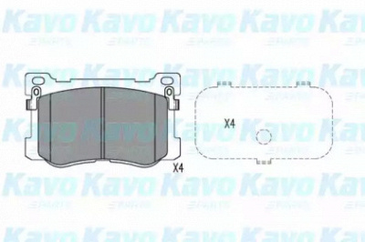KAVO PARTS bp3057 -  Комплект тормозных колодок, дисковый тормоз